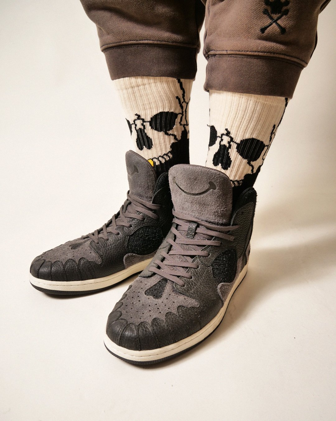 SKULL SOCKS - WHITE | Prospective Flow | Japanese Fashion for Men